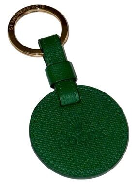 Rare Rolex St Andrews 2015 VIP Green Leather Keychain Collectible